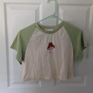 Shein Mushroom Shirt - cropped